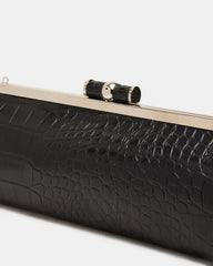 STEFANO BAG BLACK CROCODILE