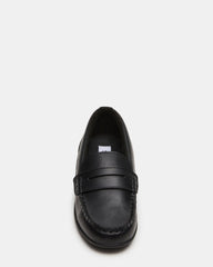 KIDS' JARED BLACK LEATHER