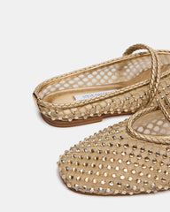 ENNIE GOLD LEATHER RHINESTONES
