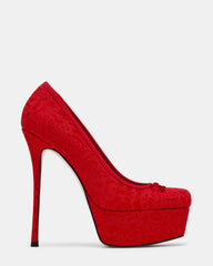 LYTHIA RED BROCADE