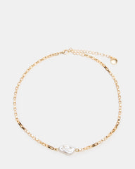 PEARL PENDANT NECKLACE GOLD