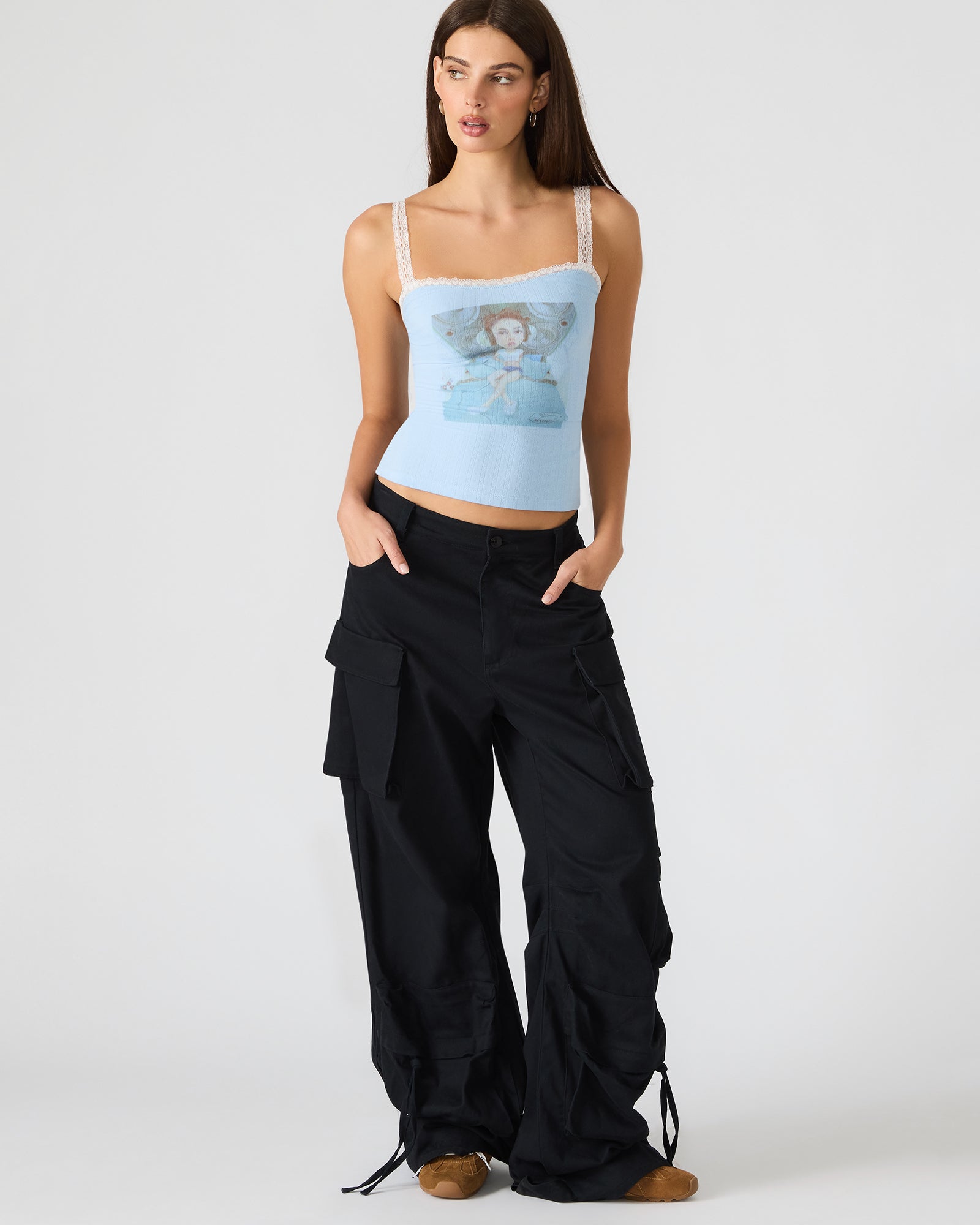 LOVE GOLDIE TANK SURF BLUE
