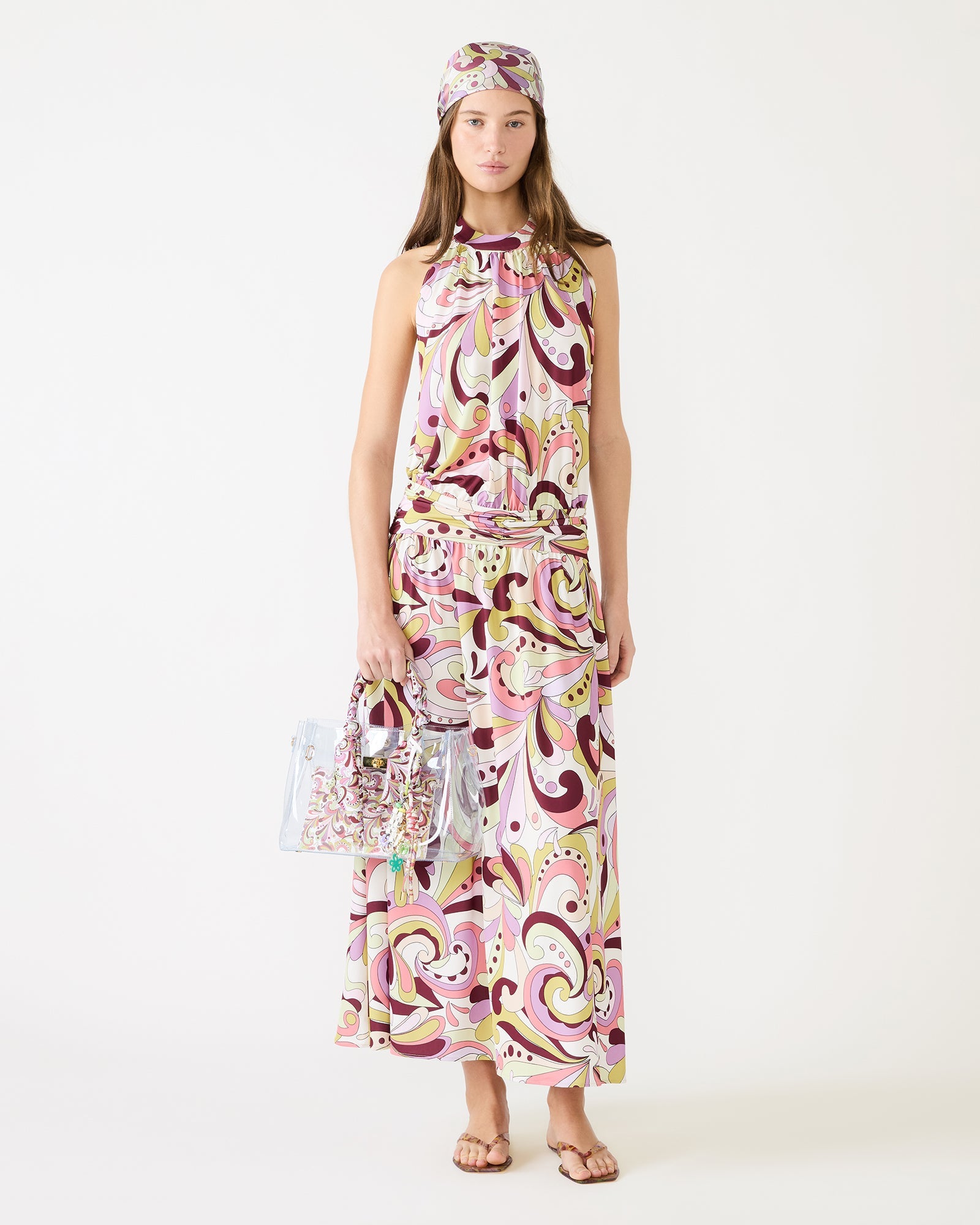 GALA DRESS PETAL PAISLEY