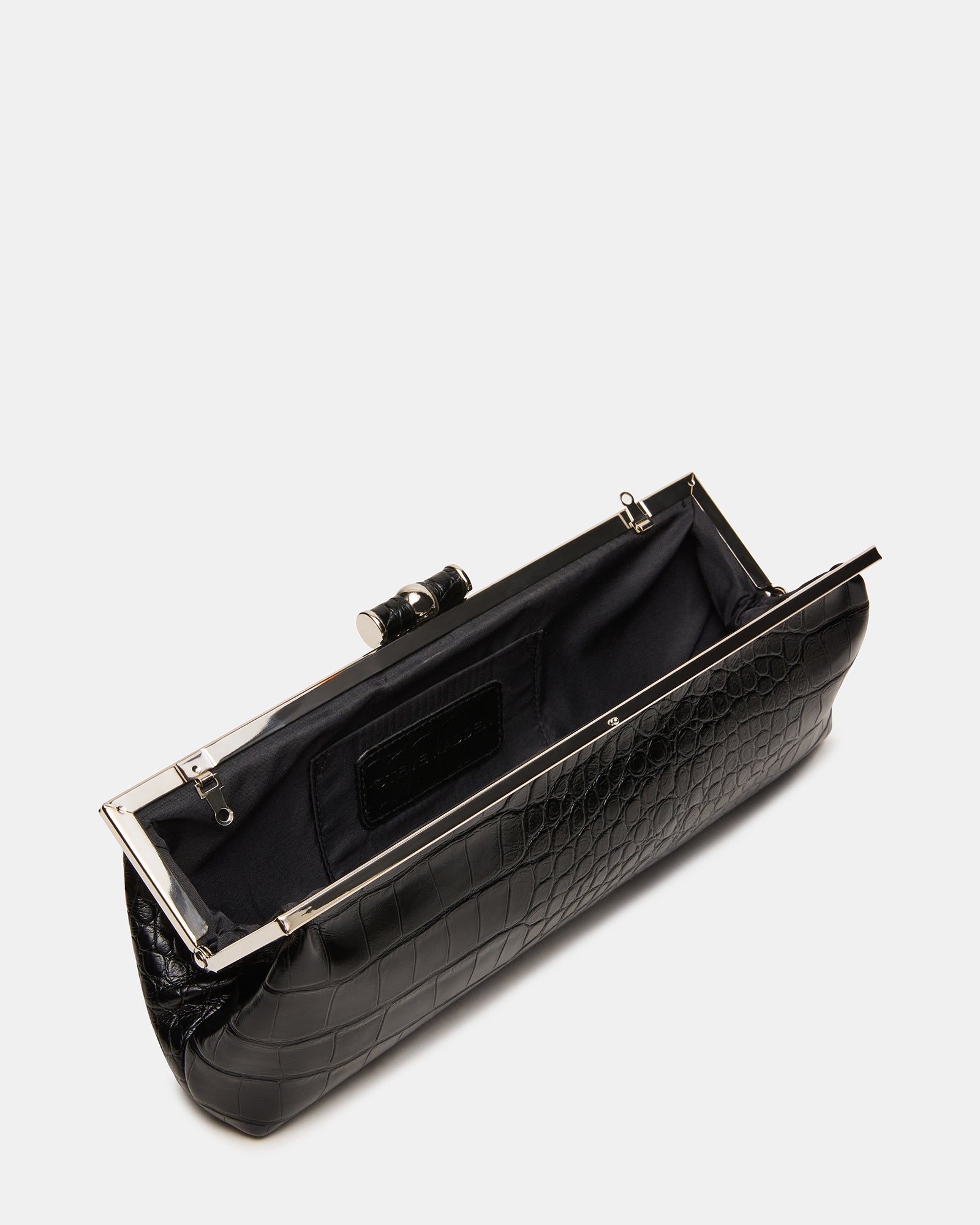 STEFANO BAG BLACK CROCODILE