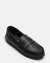 KIDS' JARED BLACK LEATHER