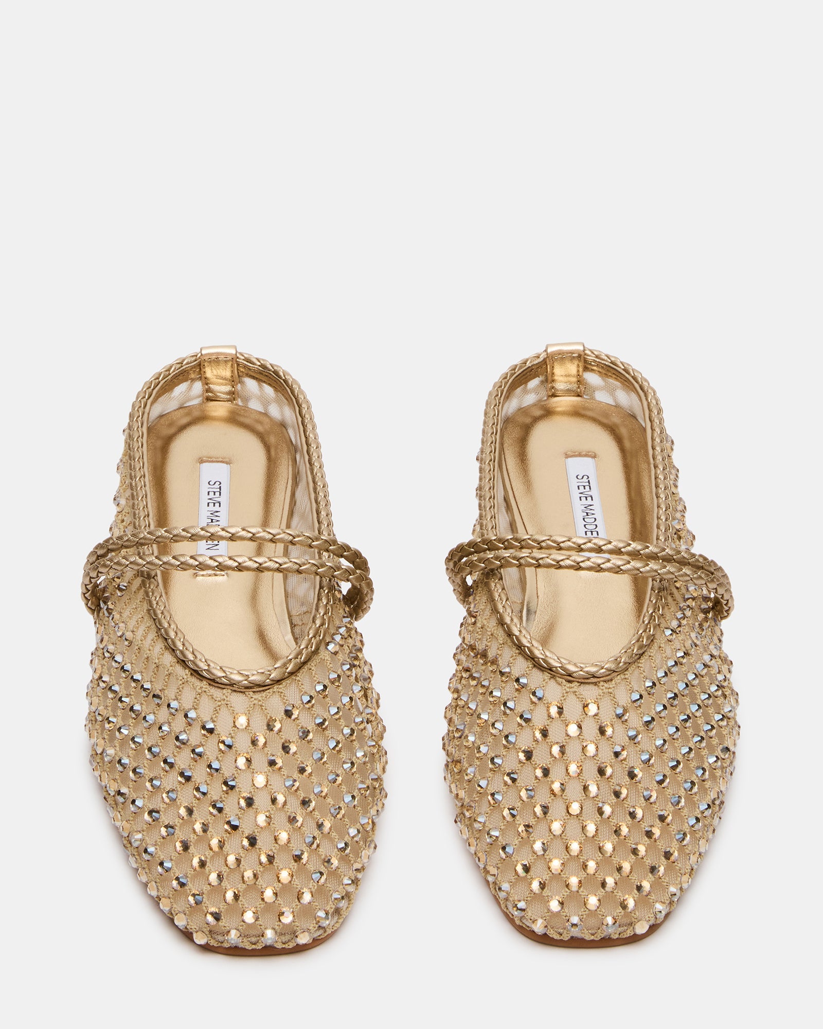 ENNIE GOLD LEATHER RHINESTONES