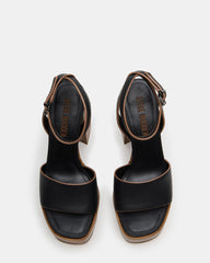 FLORIA BLACK LEATHER