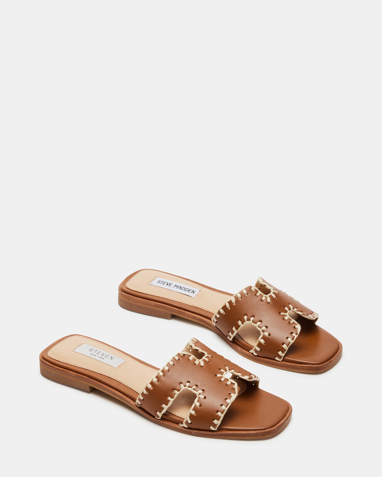 HADYN WOVEN COGNAC LEATHER