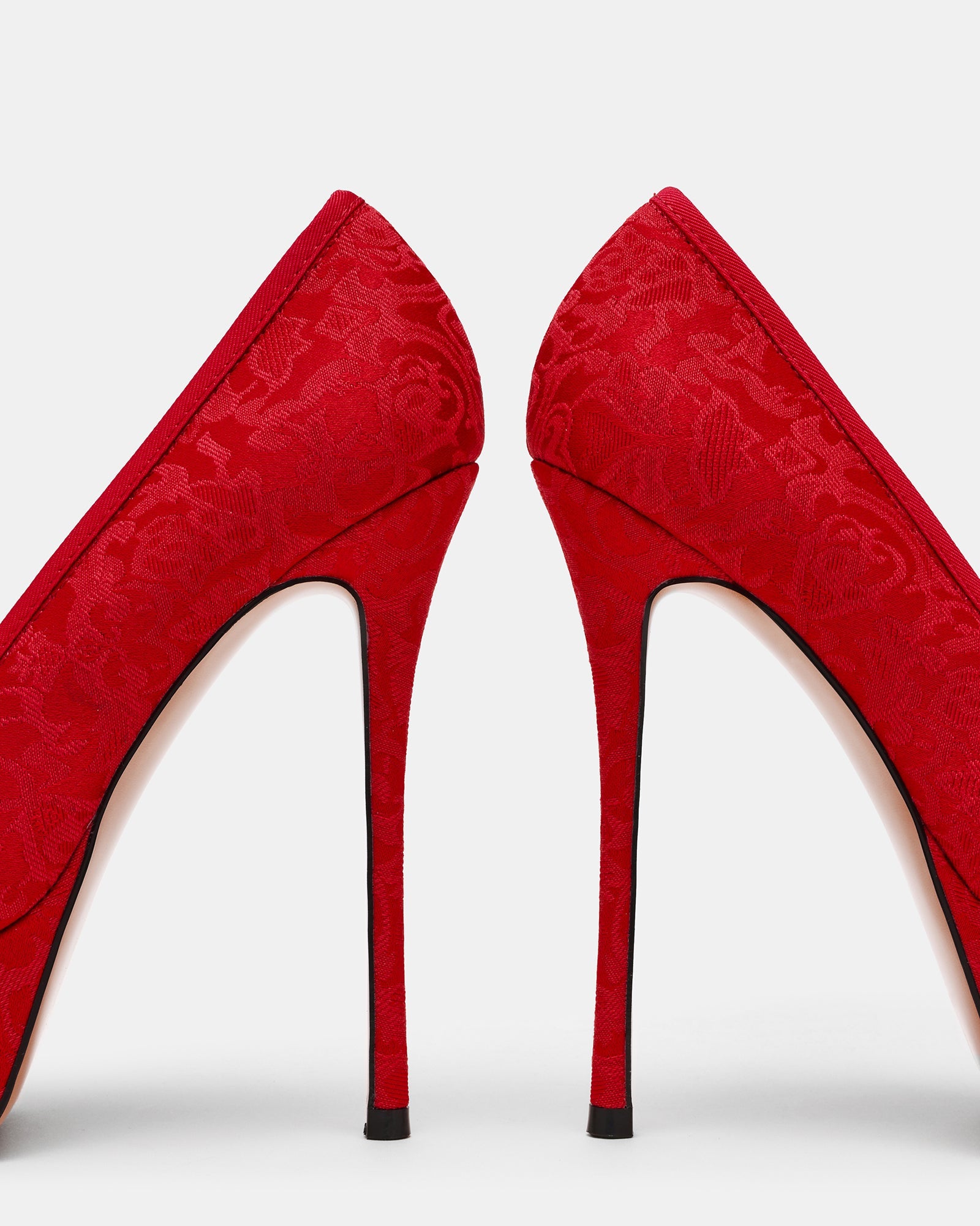 LYTHIA RED BROCADE