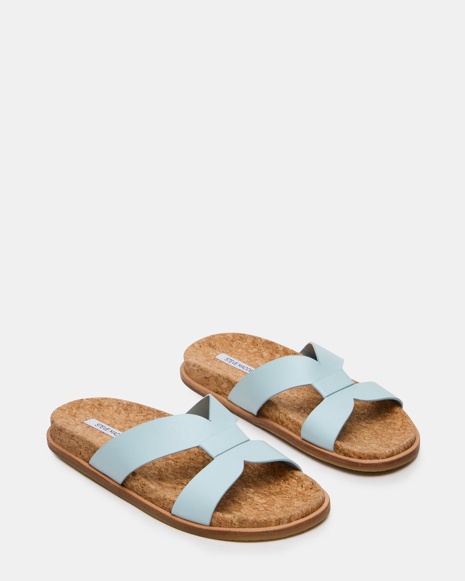 MARILU CORK LIGHT BLUE LEATHER